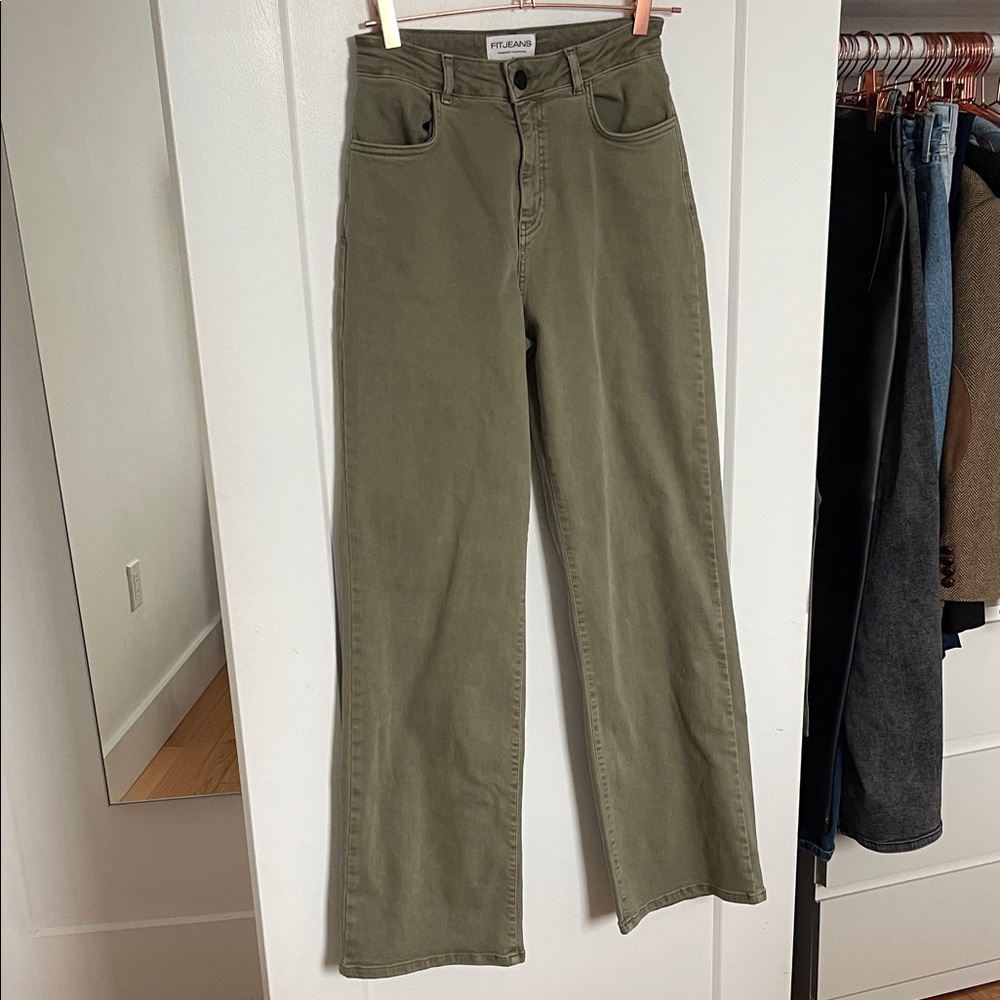 FITJEANS khaki baggy Jeans